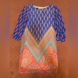 girls long sleeve pattern dress